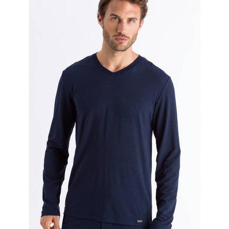 HANRO Casuals Langarm V-Ausschnitt Shirt  