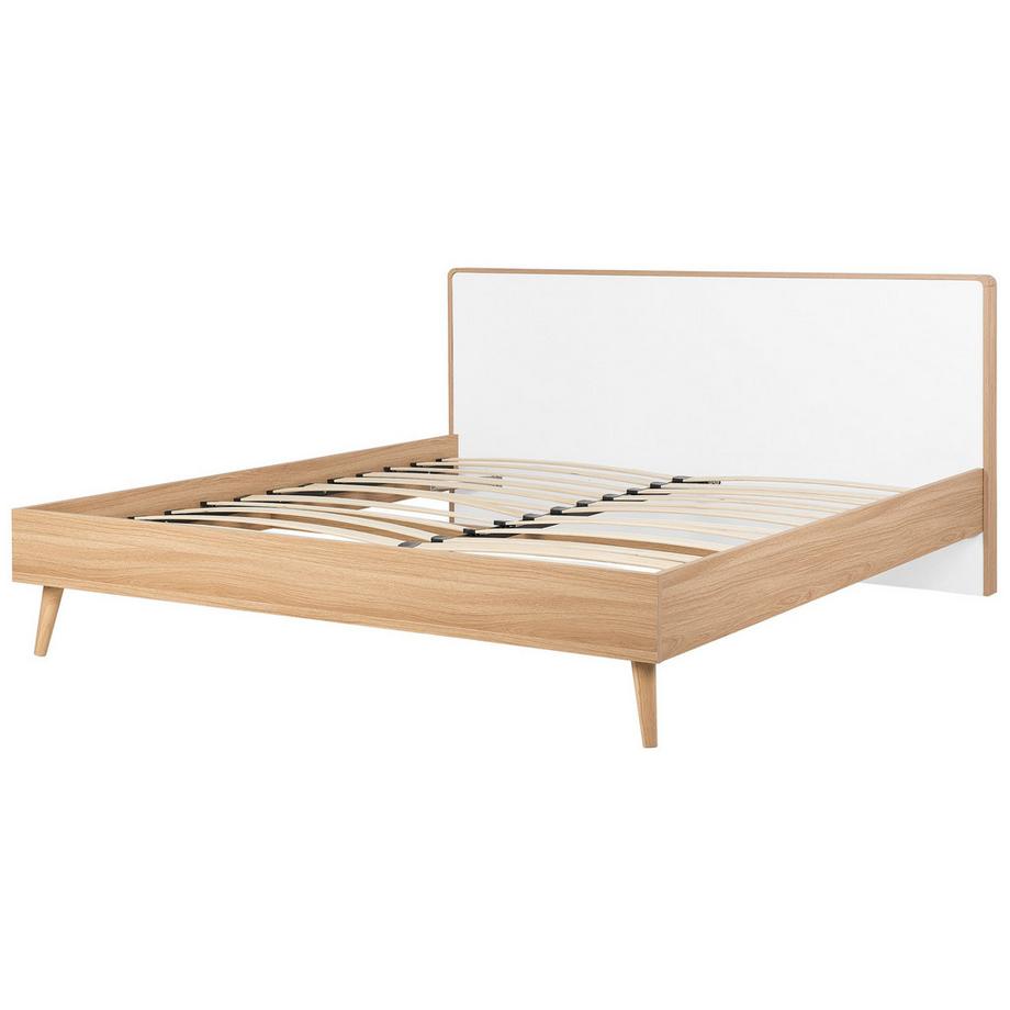 Beliani Letto con LED en Fibra a media densità (MDF)  SERRIS  
