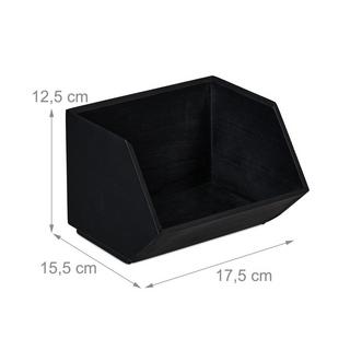 Northix Stapelbarer Schreibtisch-Organizer aus Bambus  