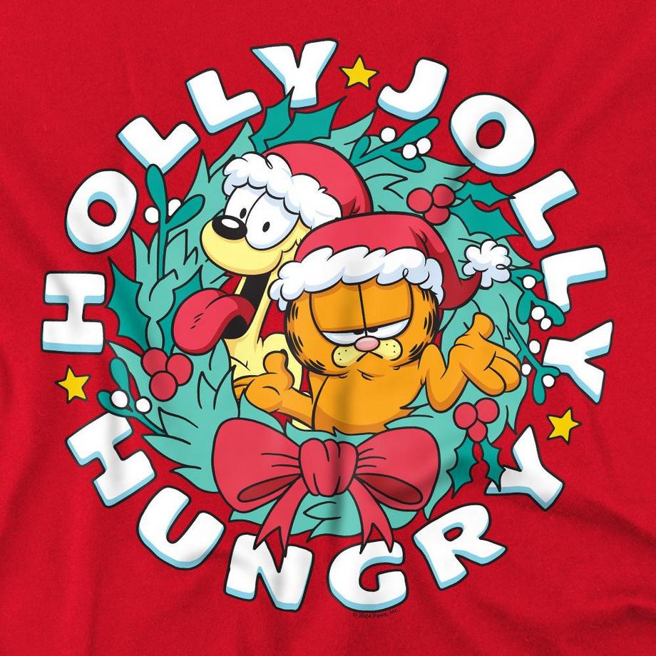 Garfield T-Shirt Holly Jolly Hungry  
