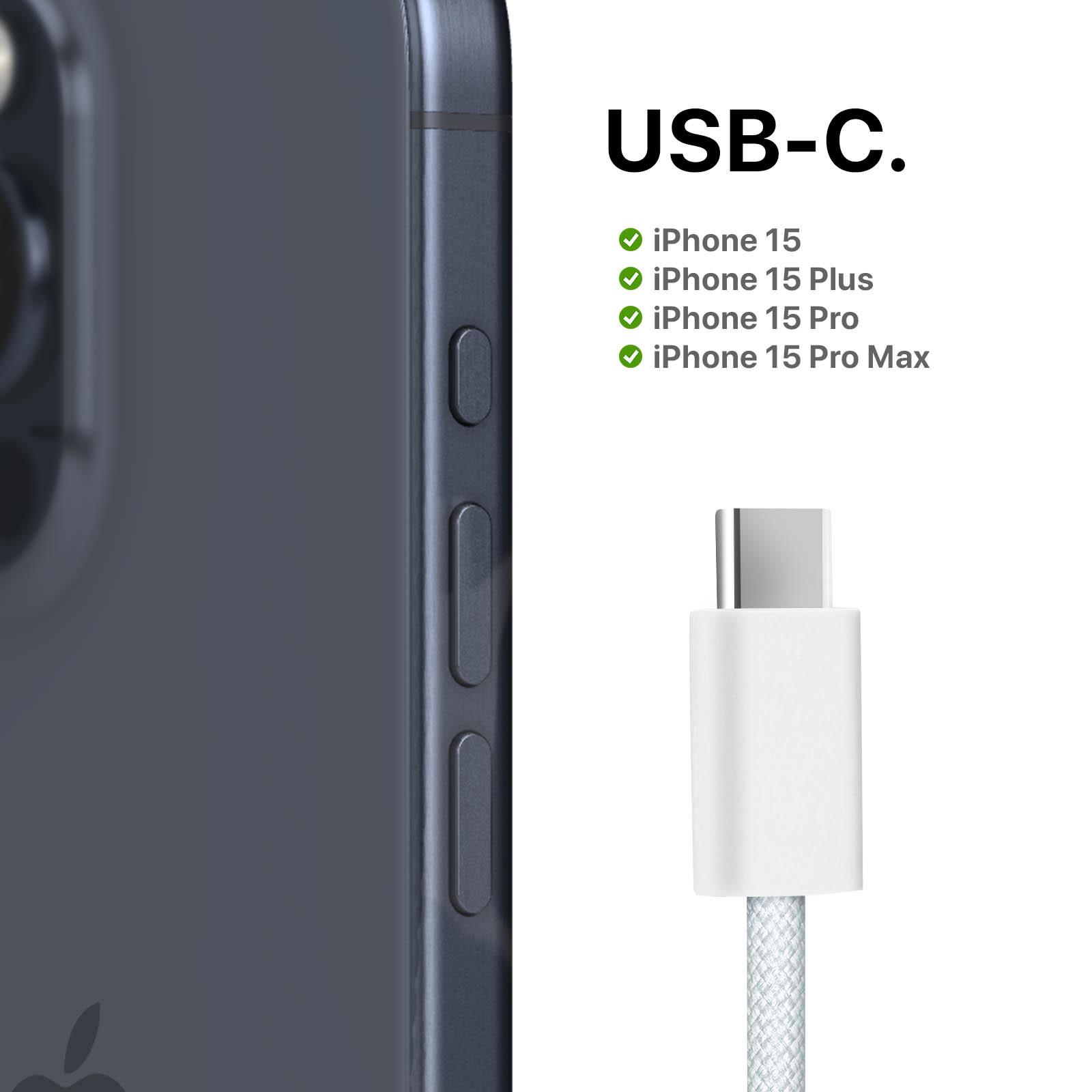 Apple  Câble USB-C Officiel Apple, 1m Blanc 