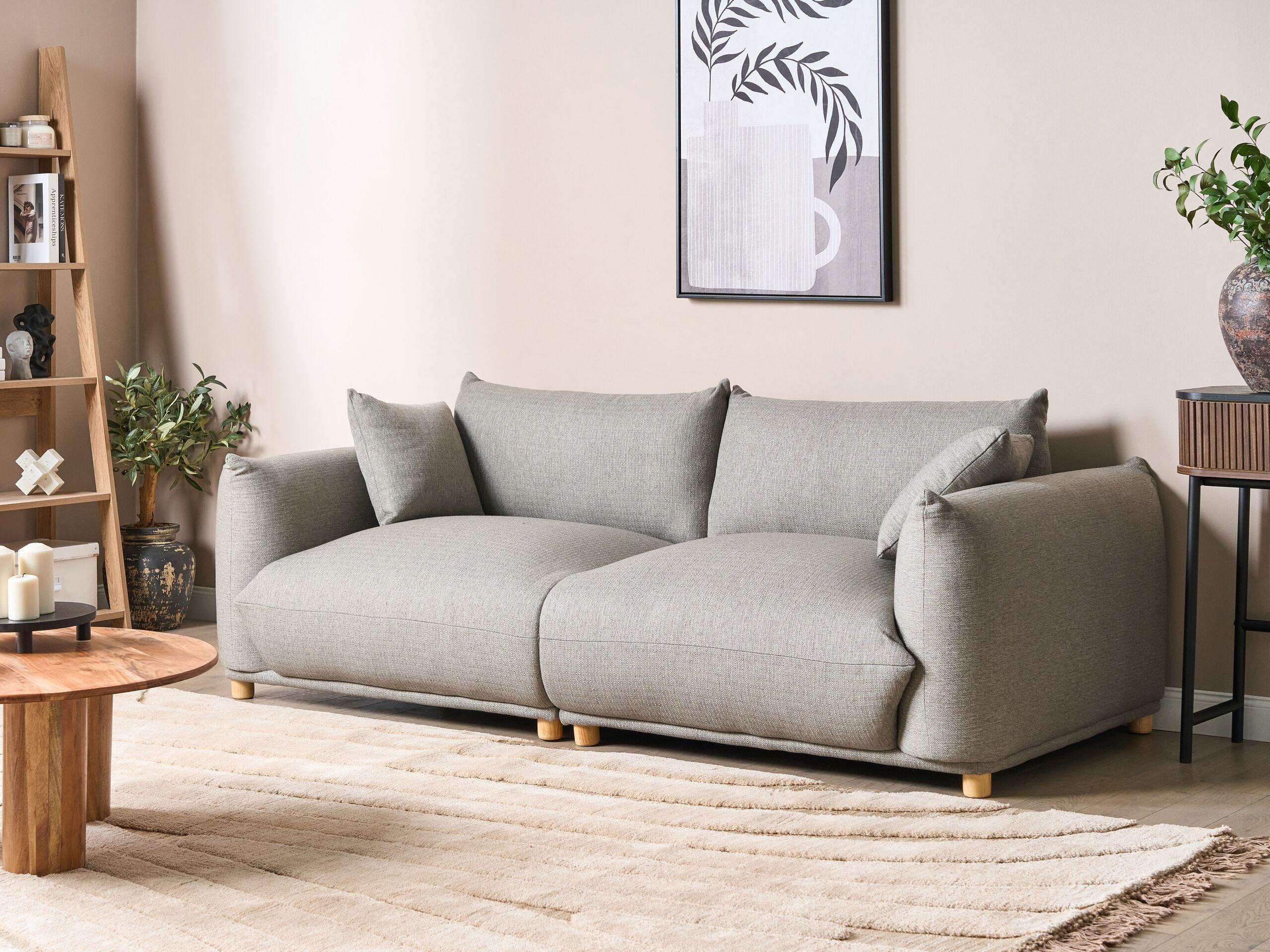 Beliani 3 Sitzer Sofa aus Polyester Modern LUVOS  