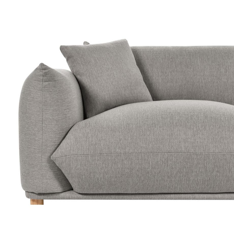 Beliani Canapé 3 places en Tissu Moderne LUVOS  