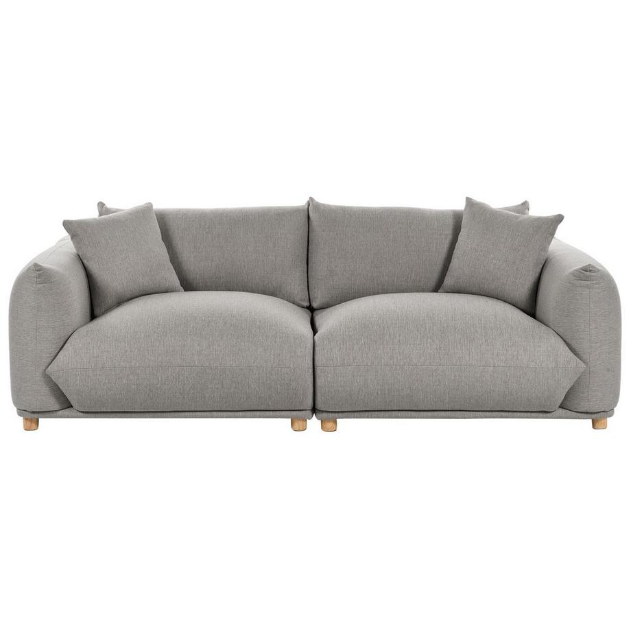 Beliani Canapé 3 places en Tissu Moderne LUVOS  