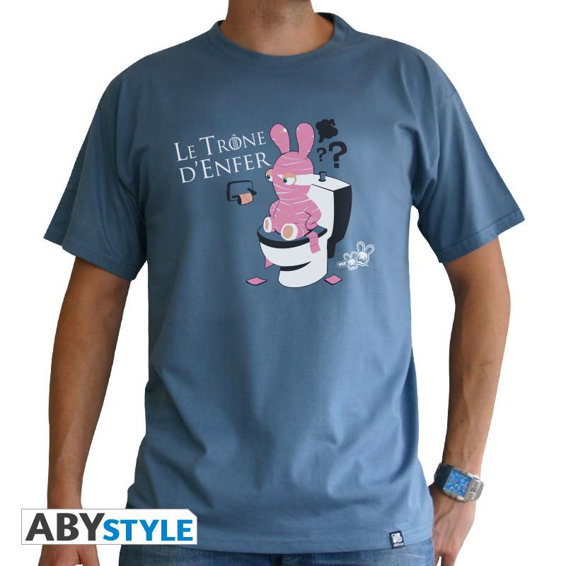 Abystyle  T-shirt - Raving Rabbids - Throne 