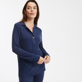 La Redoute Collections  Pyjama mit Jackenkragen 