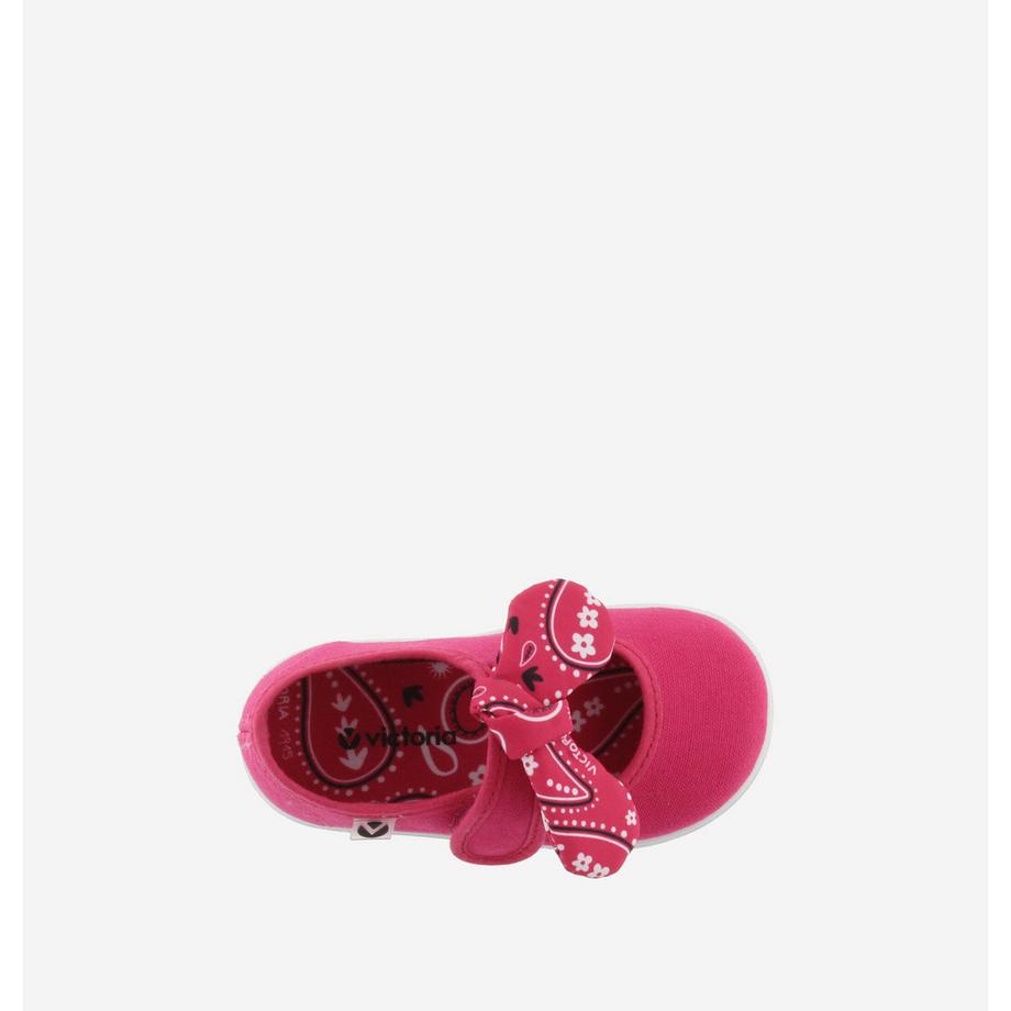 Victoria  baskets avec bandana en toile bébé fille 