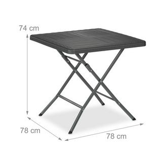 B2X Table de jardin aspect bois  