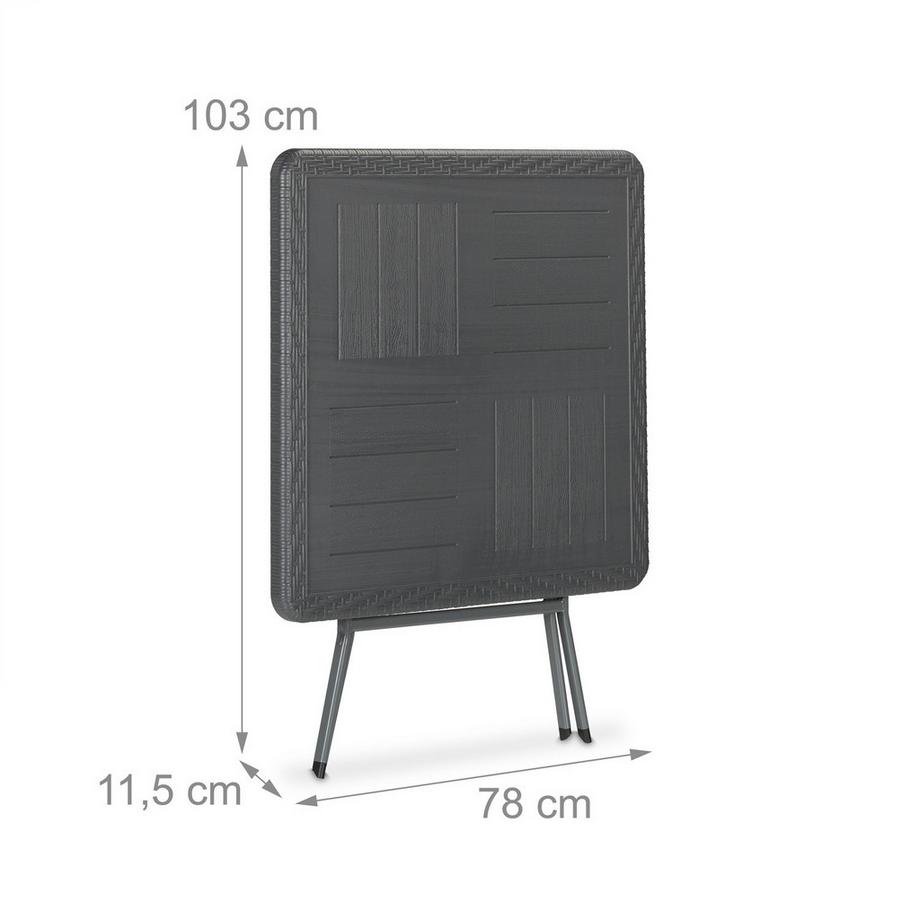 B2X Gartentisch in Holzoptik  