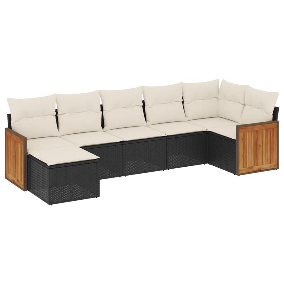 set divano da giardino Polirattan