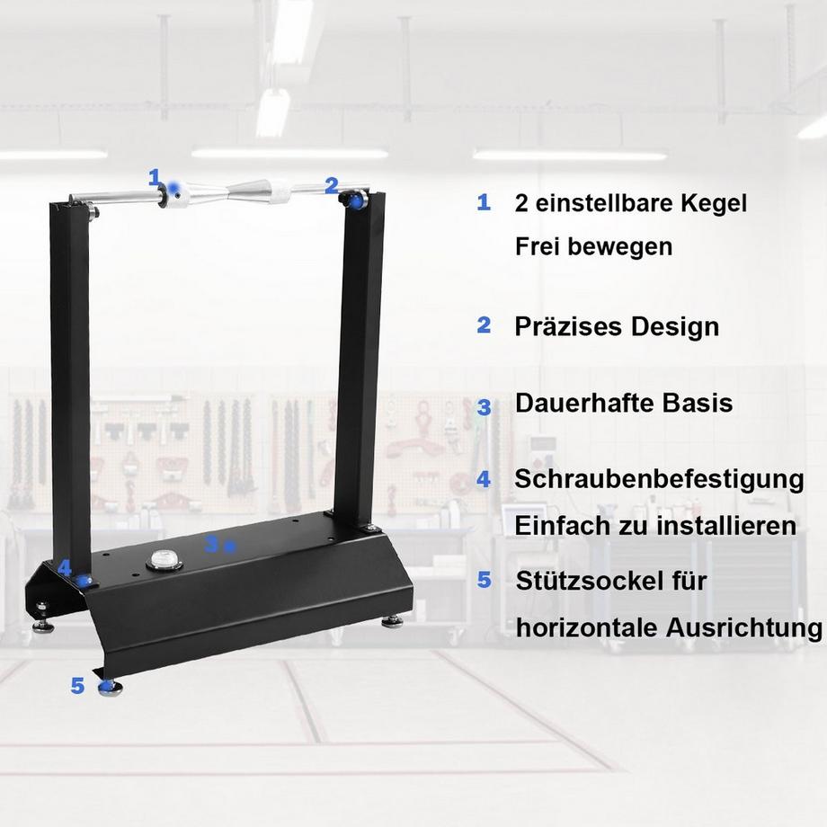 Northix Equilibratrice portatile per moto con coni regolabili 40,5 x 22 x 51 cm  
