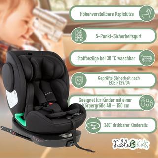 FableKids  Siège auto Siège auto pour enfants rotatif à 360° Isofix 
