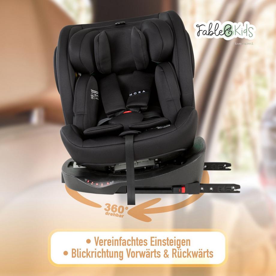 FableKids  Seggiolino auto per bambini Ruotabile a 360° Isofix 