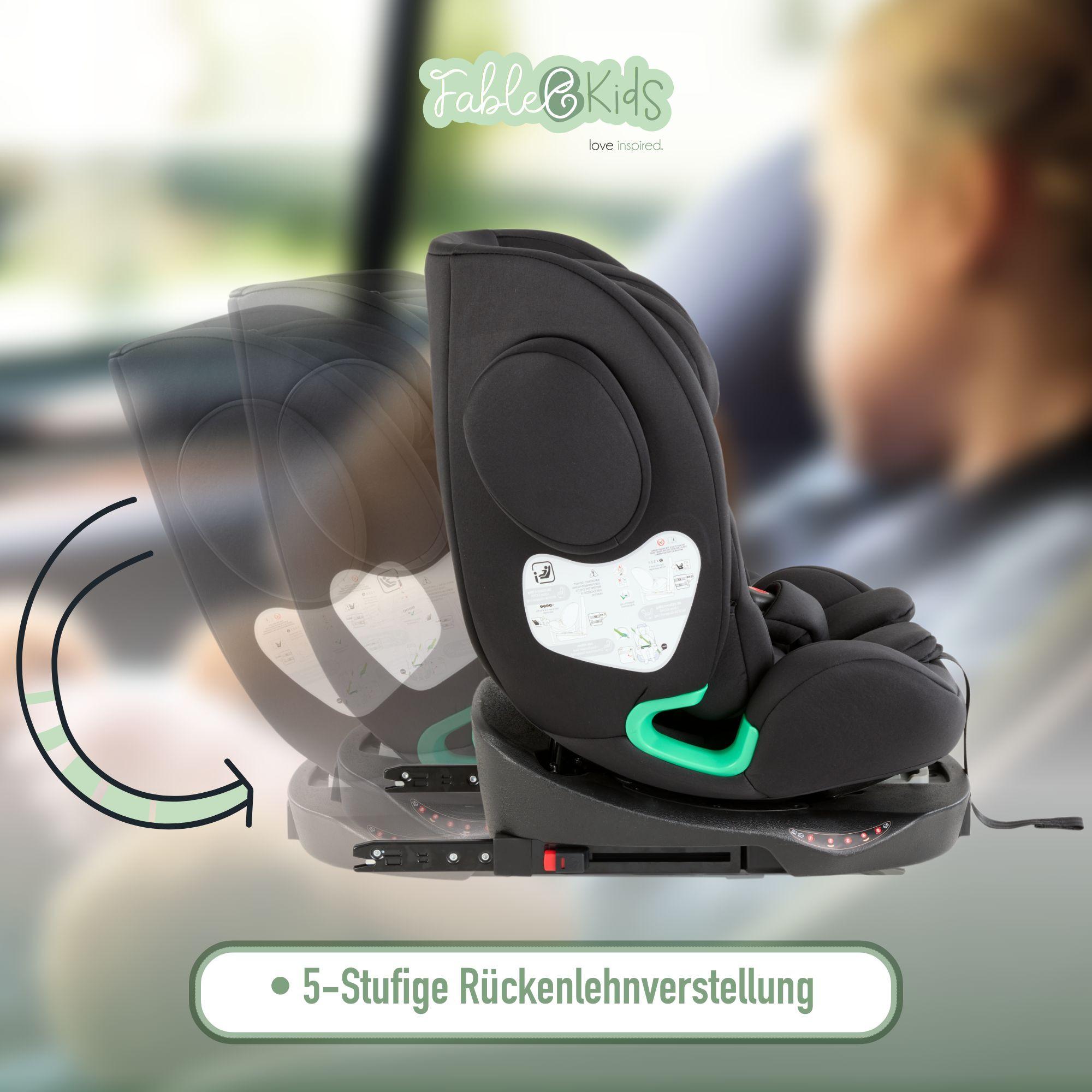 FableKids  Siège auto Siège auto pour enfants rotatif à 360° Isofix 