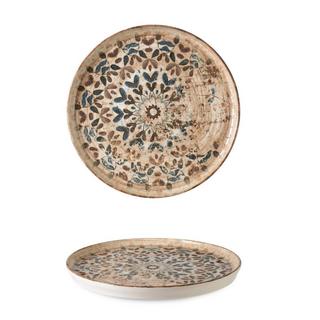 Rinart Assiette à desserts - Aztec -  Porcelaine - lot de 6  