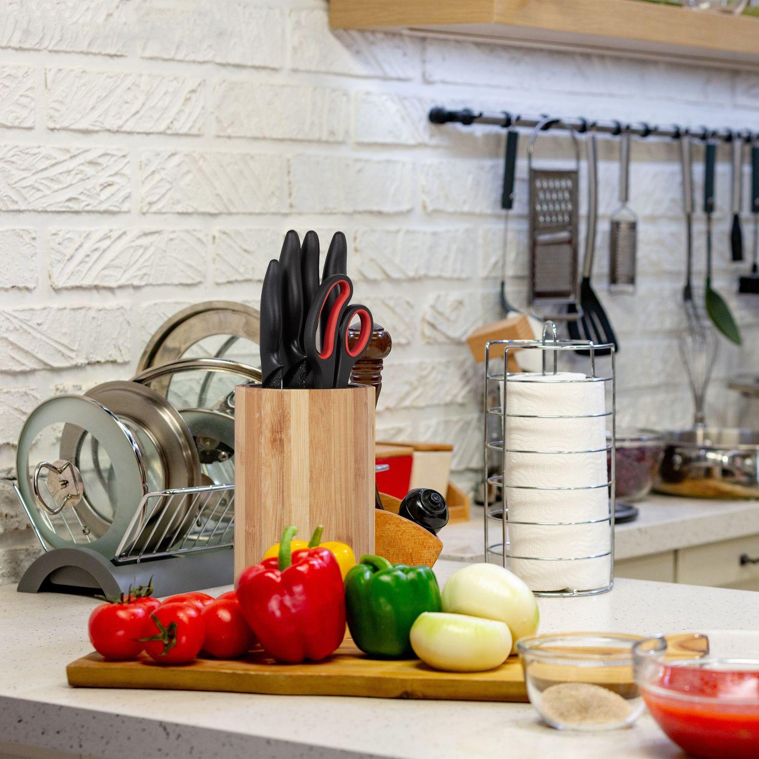 B2X Messerblock aus Bambus ohne Messer  