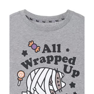 PUSHEEN  All Wrapped Up TShirt  Halloween 