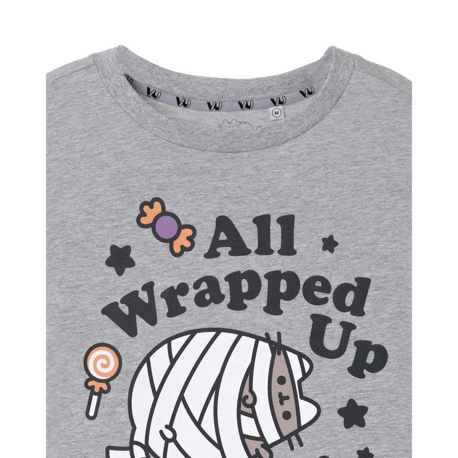 PUSHEEN All Wrapped Up Halloween T-Shirt  