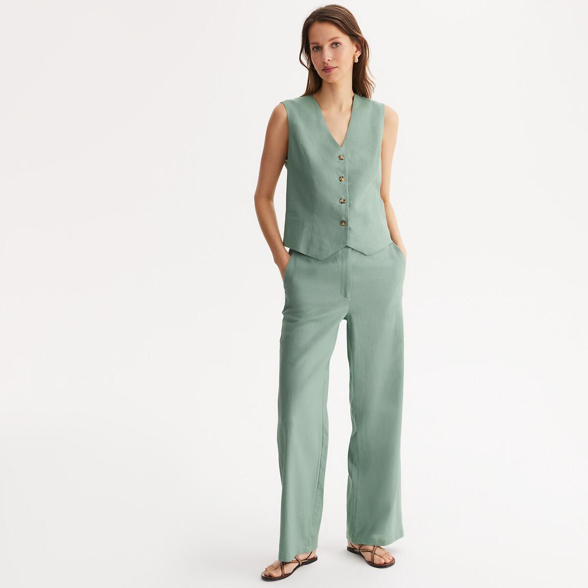 La Redoute Collections Gilet sans manches boutonné  