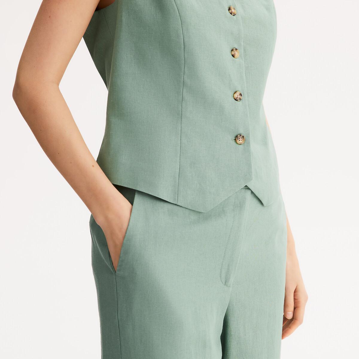 La Redoute Collections Gilet sans manches boutonné  