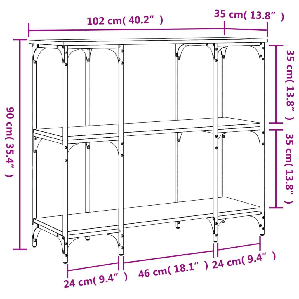 VidaXL Table console bois d'ingénierie  