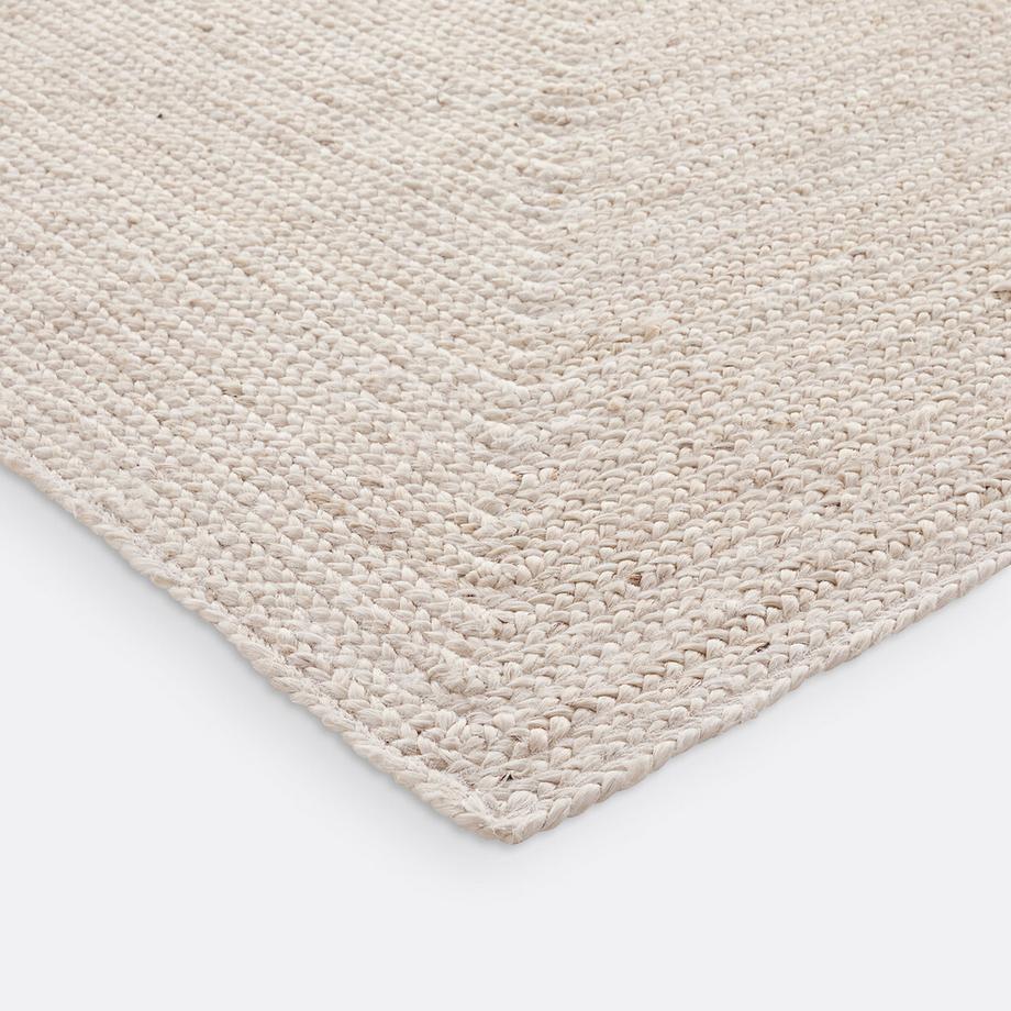 La Redoute Intérieurs Tapis rectangulaire jute blanchi  