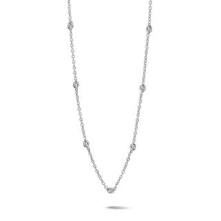 PHANTASYA  Kette mit Zirkonia 1618 Rhodiniert 