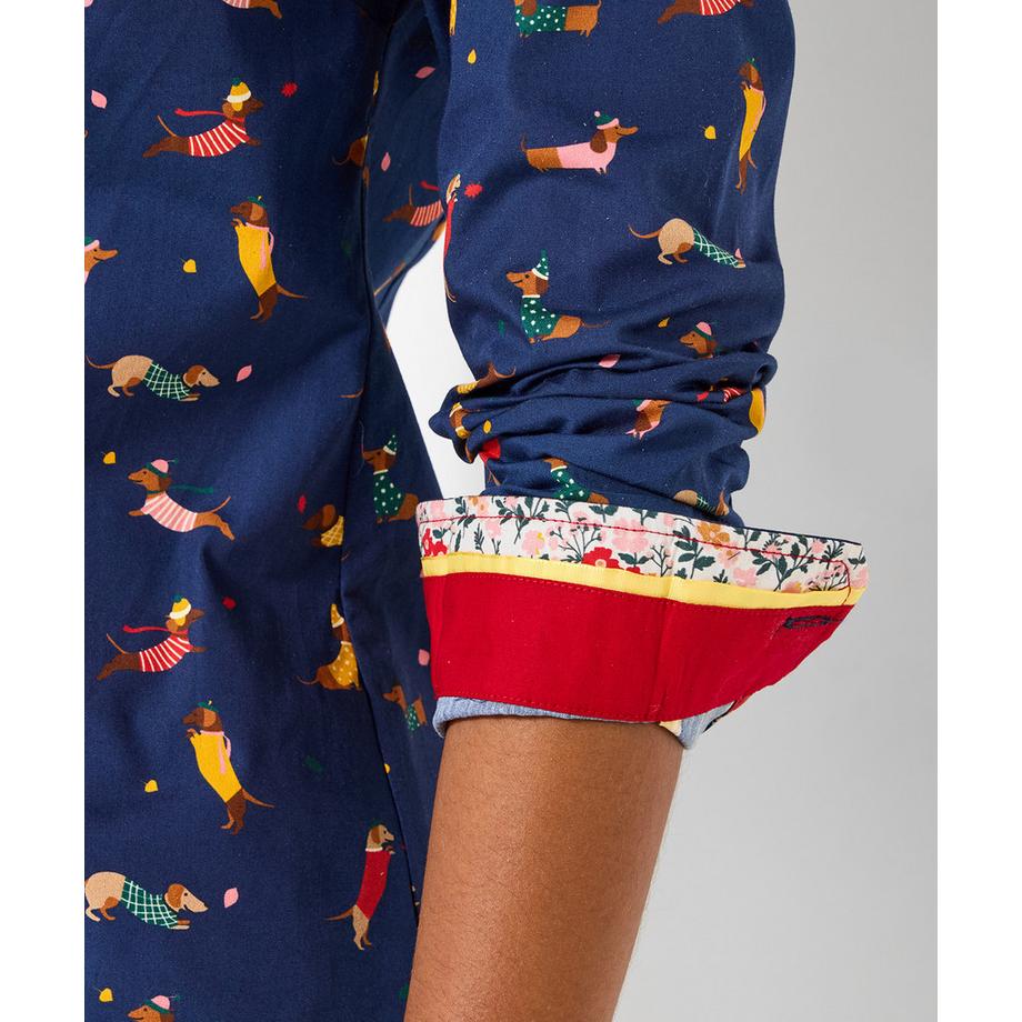 Joe Browns Chemise en coton motif teckel  