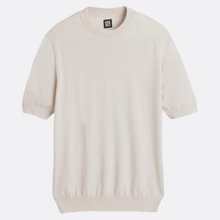 La Redoute Collections Strick T-Shirt Kurzarm Rundhals  