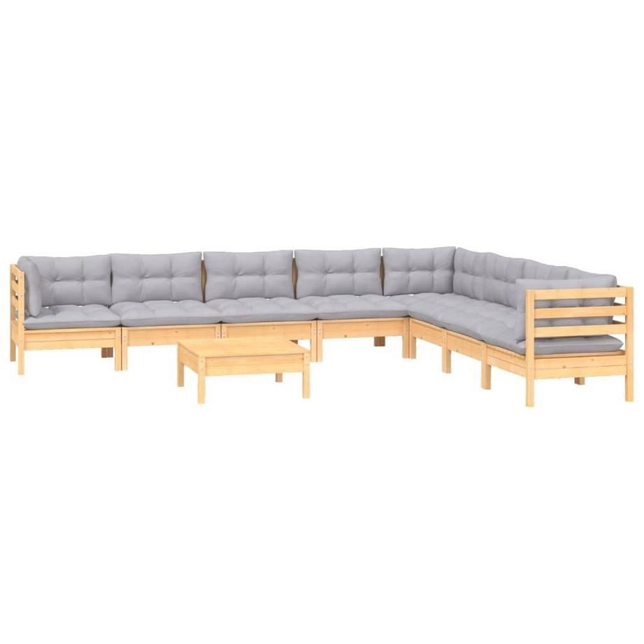 VidaXL set salotto da giardino Legno di pino  