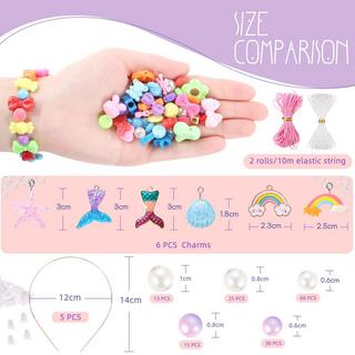 Activity-board  Perles à enfiler, 32 types de perles pour bracelets bijoux, kit de perles pour enfants, bracelets d'amitié DIY, bracelets à faire soi-même 