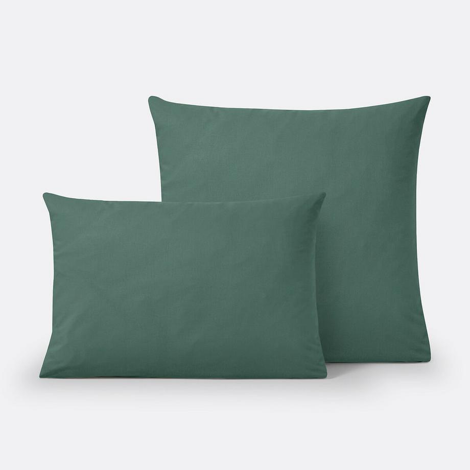 Taie d'oreiller unie coton