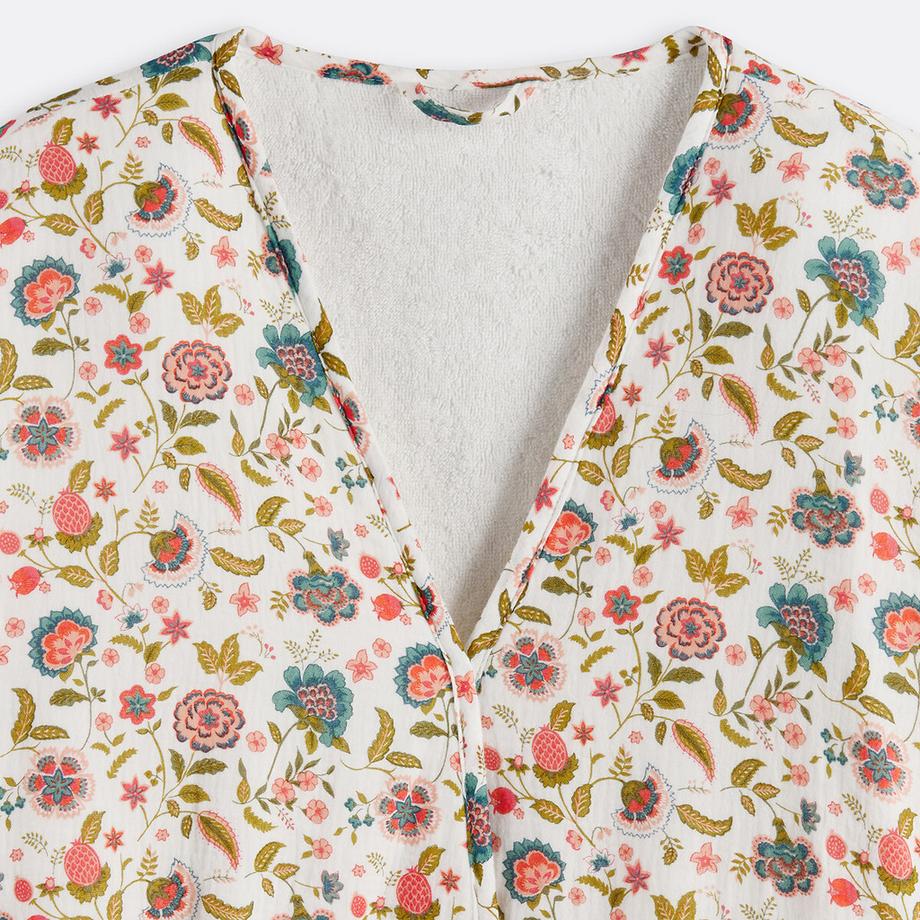 La Redoute Intérieurs Shirley Accappatoio Kimono Garza Cotone Foderato Spugna  
