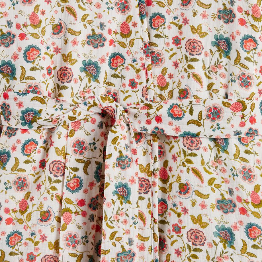 La Redoute Intérieurs Shirley Accappatoio Kimono Garza Cotone Foderato Spugna  