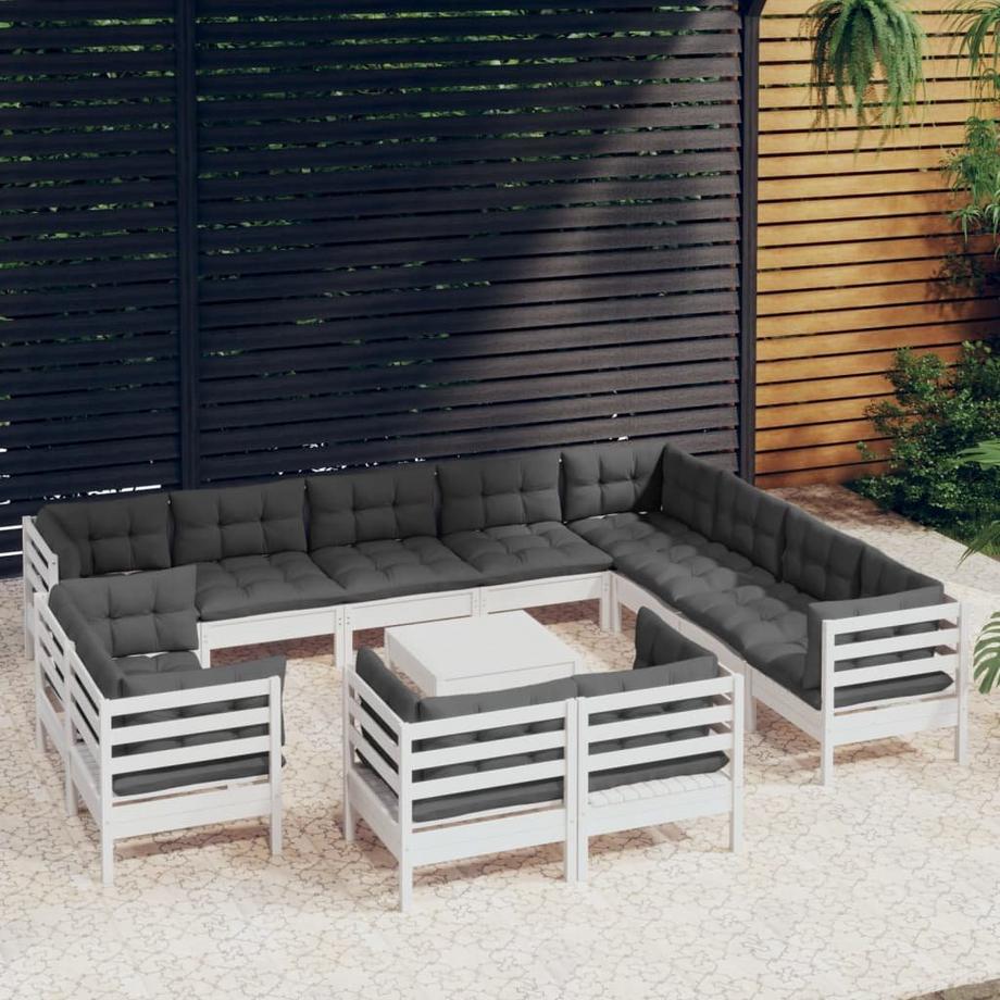 VidaXL set salotto da giardino Legno di pino  