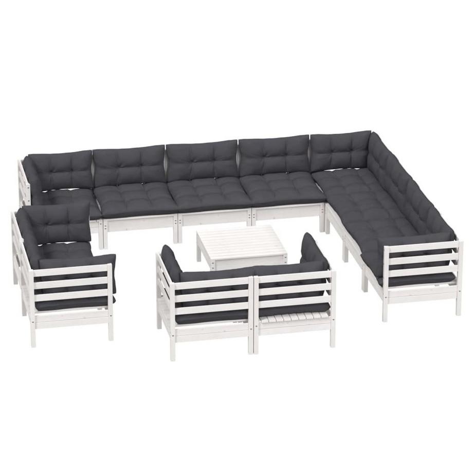 VidaXL set salotto da giardino Legno di pino  