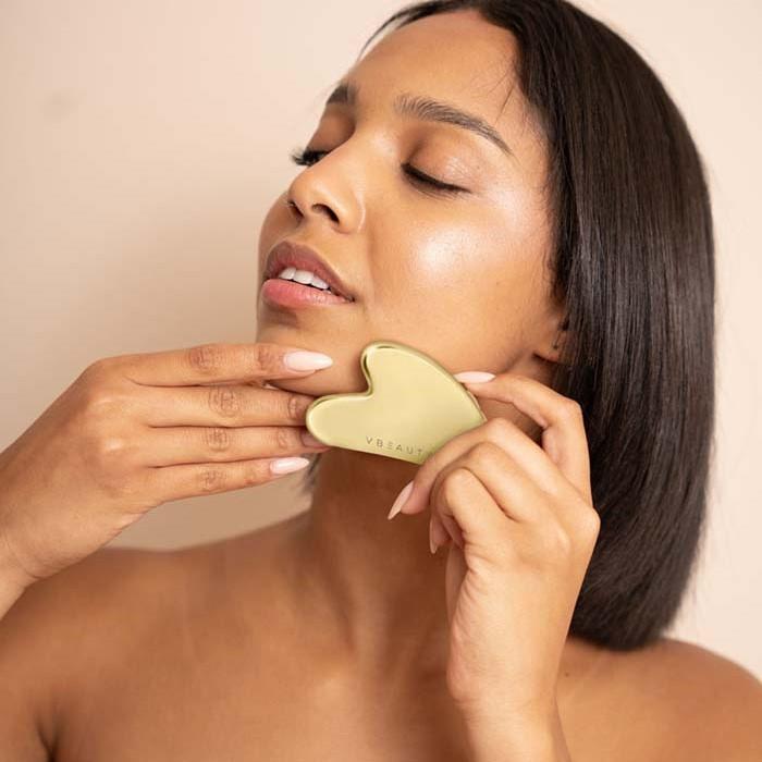 VBEAUTY  Gua Sha aus Edelstahl - Gold 