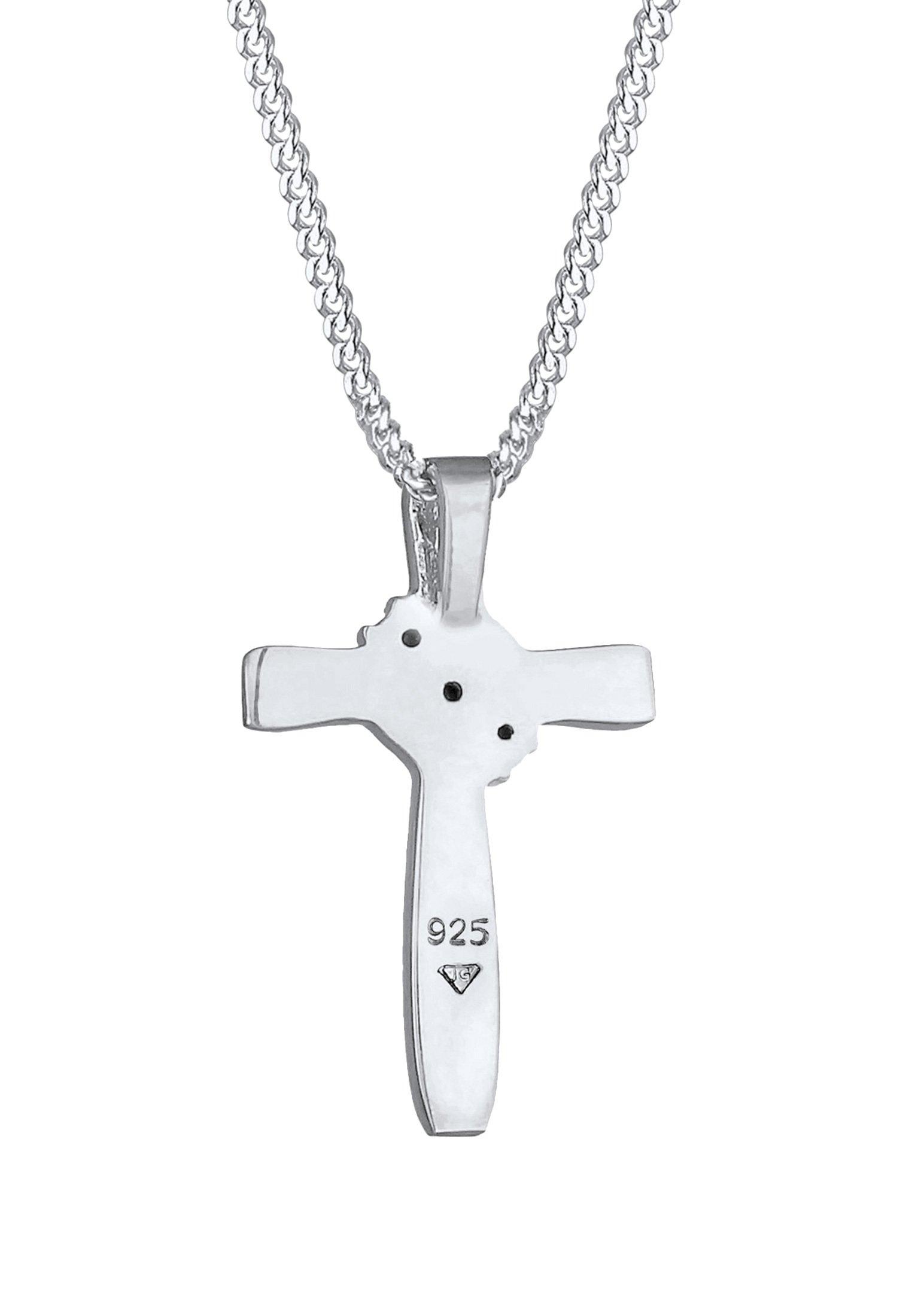 Elli  Halskette Kreuz Anhänger Kristalle 