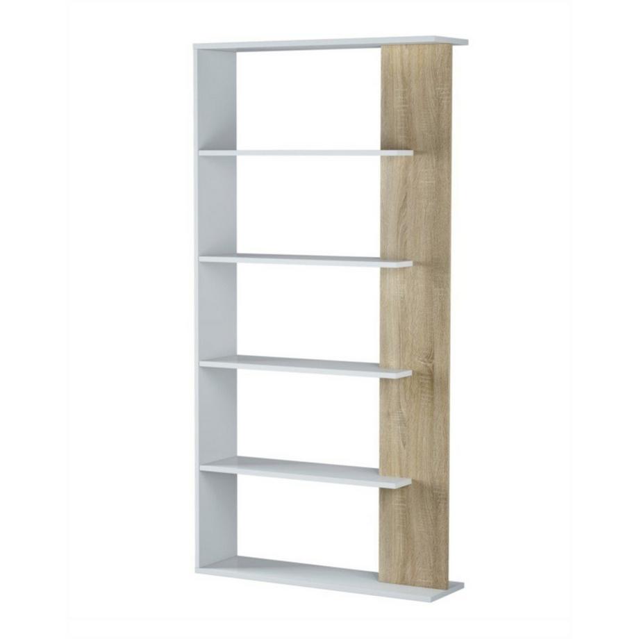 Calicosy Bibliothèque séparateur de pièces 4 tablettes Alida - H180 cm  