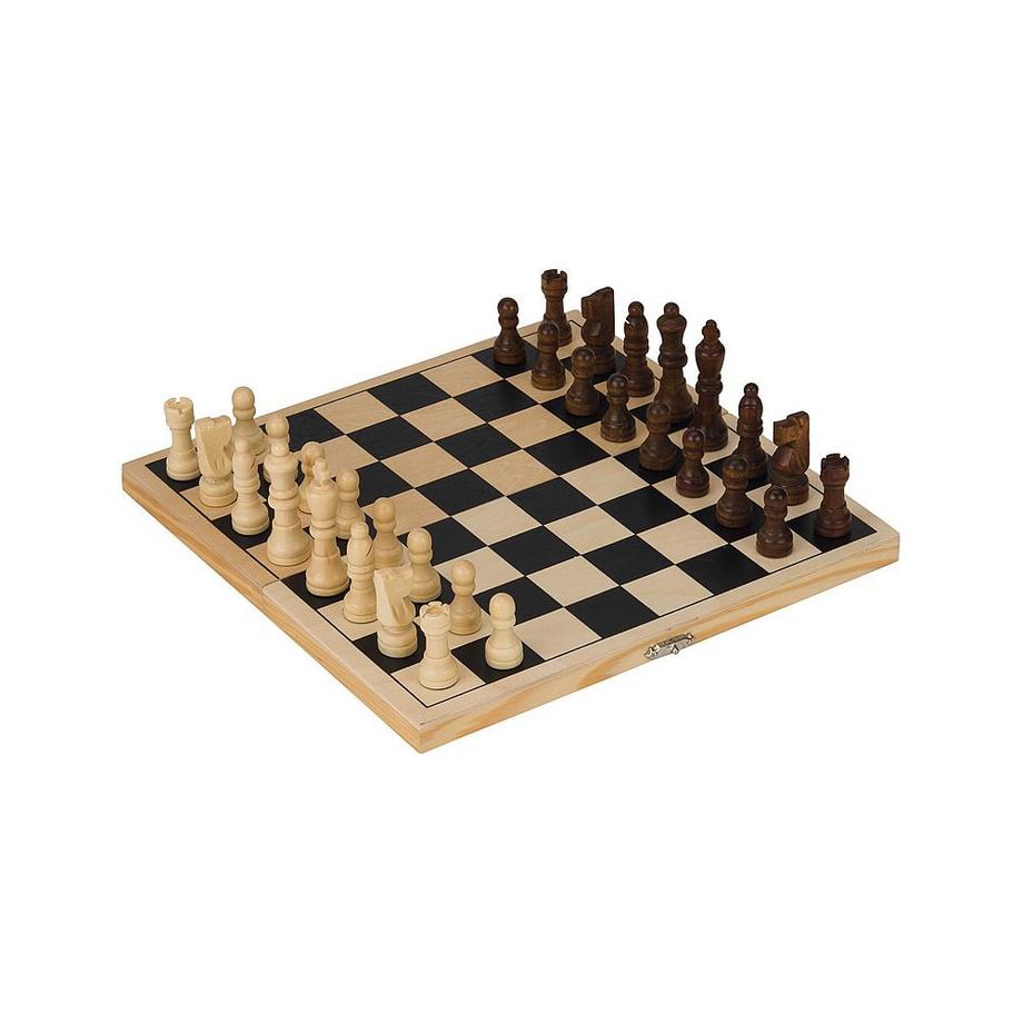 goki  Spiele Schachspiel in Holzklappkassette 