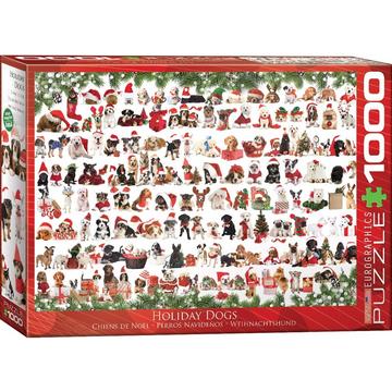 puzzle Weihnachtshund 1000 Teile