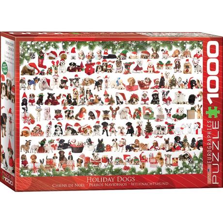 Eurographics  puzzle Weihnachtshund 1000 Teile 