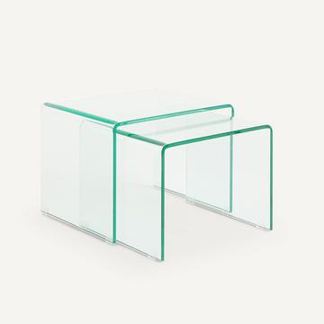 2er-Set Beistelltische Cristalline