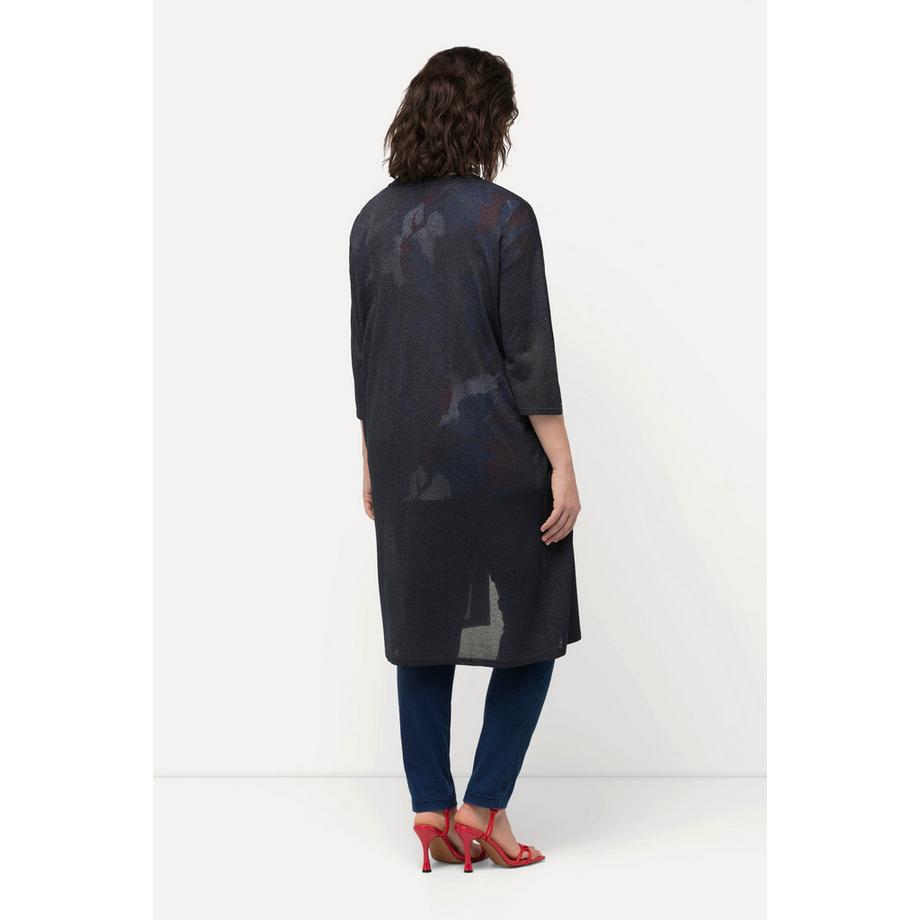 Ulla Popken Cardigan Glitterato Aperto Scollo a V  