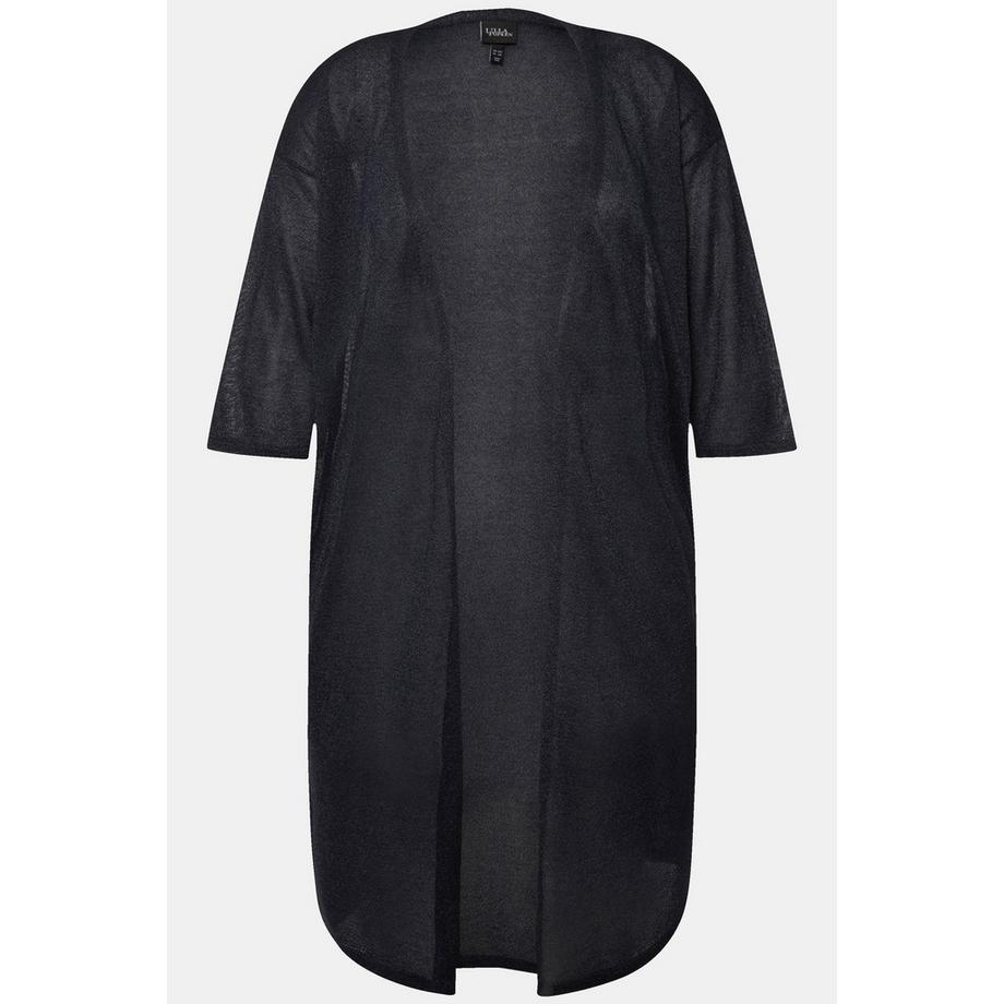 Ulla Popken Cardigan Glitterato Aperto Scollo a V  