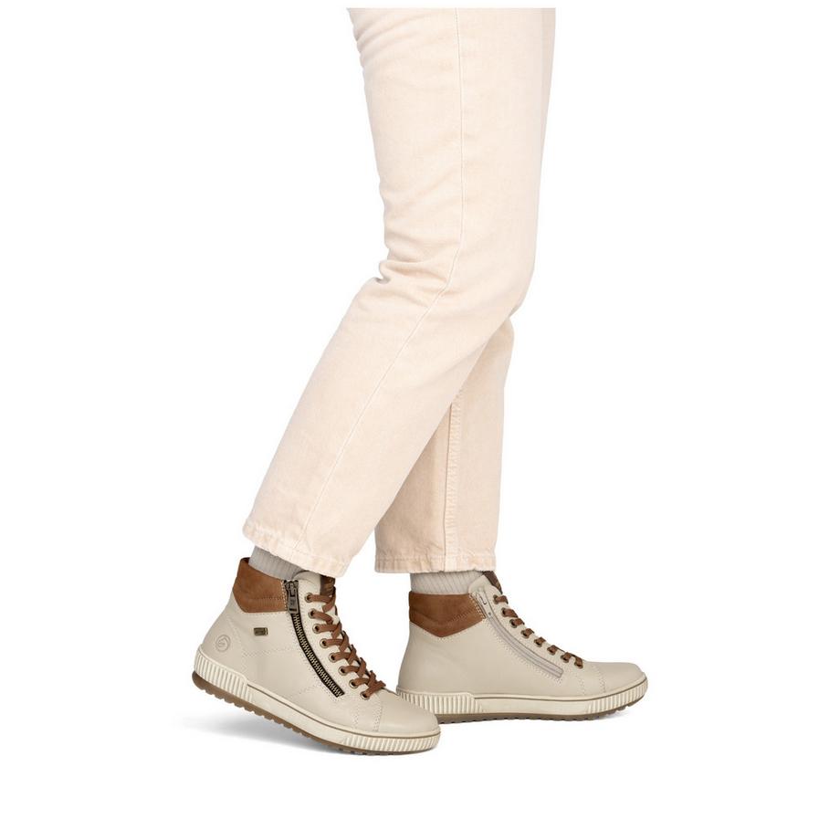 Remonte Sneaker Haute avec Fermeture Éclair Latérale  