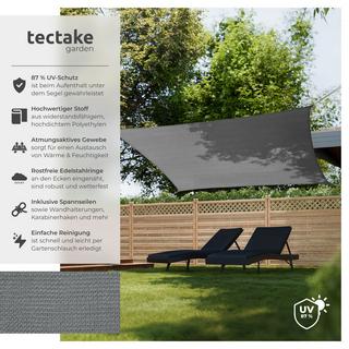 Tectake Voile d’ombrage SUNNY Différentes tailles en HDPE avec 87 % de protection UV  