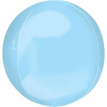 Ballon Mylar Sphérique Orbz Pastel Blue