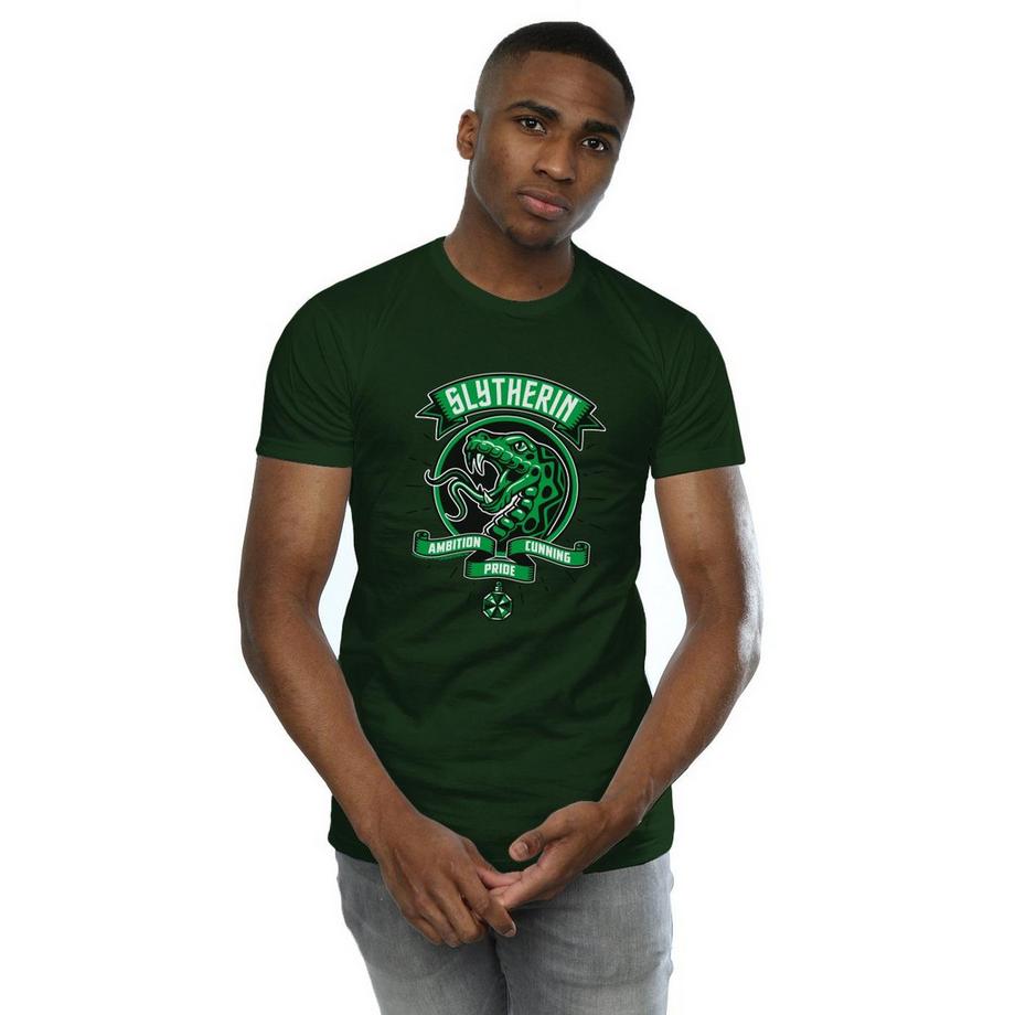 Harry Potter Slytherin Wappen Kurzarm T-Shirt  