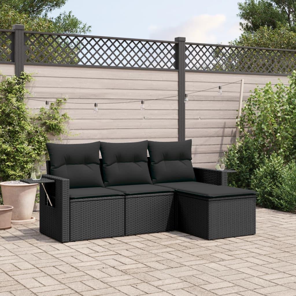 VidaXL set divano da giardino Polirattan  